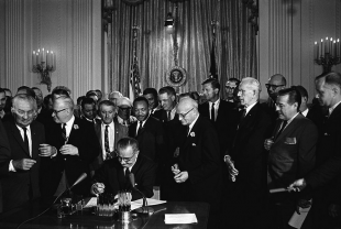 Signing of the Civil Rights Act of 1964